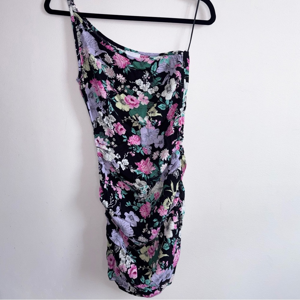 Floral One-Shoulder Dress